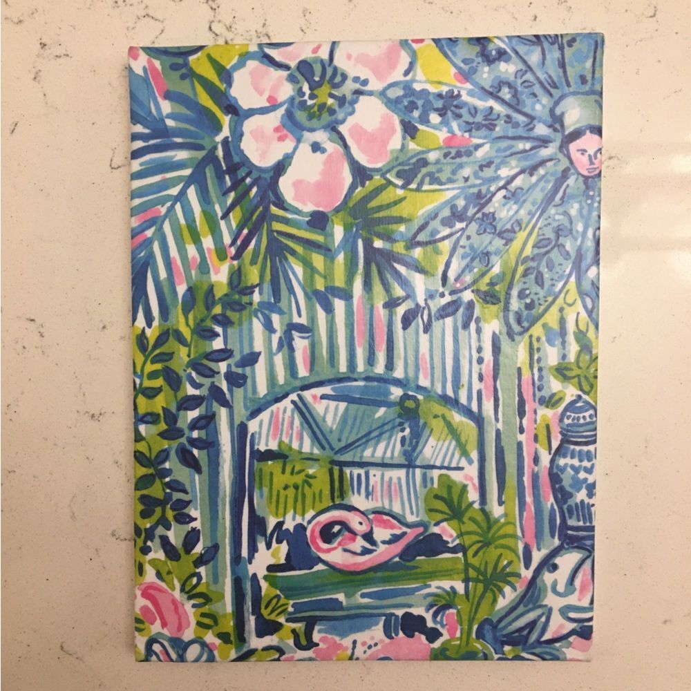 Lilly Pulitzer style canvas
